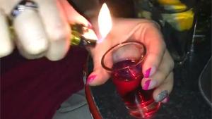 Flaming Shot Drinking Fail