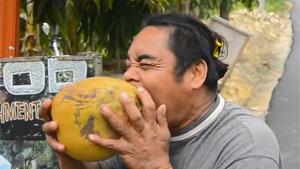 How To Peal A Coconut In 10 Seconds