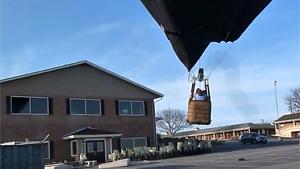 Hot Air Balloon Crashes Into House