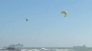 Hard Kite Surfing Crash