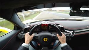 Driving A Ferrari 458 At Top Speed