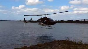 Helicopter Crashes In Water