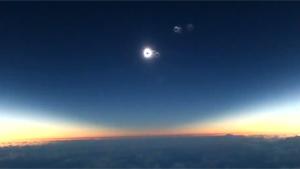 Solar Eclipse Seen From Plane