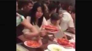 Chinese Animals Raiding Buffet