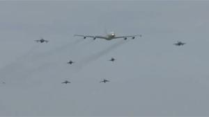 Escorted Cargo Plane Fly By