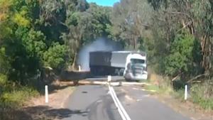 Bizarre Truck Crash