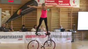 Dancing Girl With Bicycle