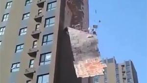 Cladding Falls From Building