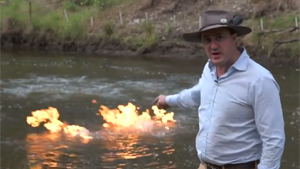 Guy Sets River On Fire