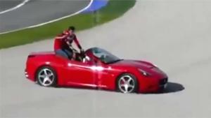 Ferrari Boss Gets Car Stuck