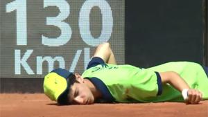 Ball Boy Faints And Faceplants