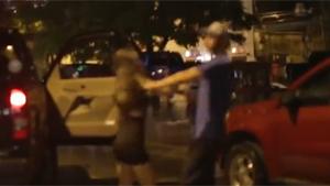Drunk Girl Attacks Stranger