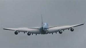 Airplane Causes Vortex In Clouds