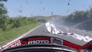 Close Call For TT Racer