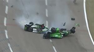 Massive IndyCar Crash