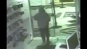 Glass Door Faceplant For Robber