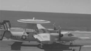 AIRWACS Go Around On Aircraft Carrier