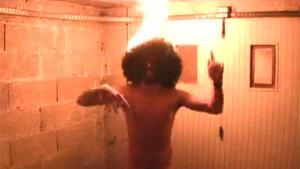 Dancing Man With Wig On Fire