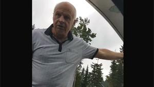 Angry Gramps Smashes Window