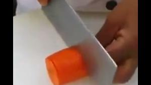 Cutting Carrot Art