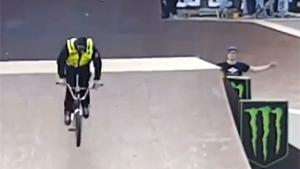 Security Owns Cocky BMX Rider