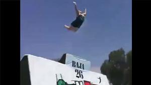 Big Fat Lady Goes Down The Waterslide