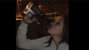 Chugging Bottle Of Jack Daniels