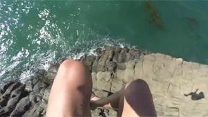 Extreme Dangerous Cliff Jump