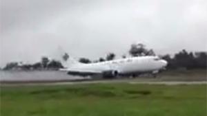 Rough Landing On Trigana Airways