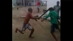 Bizarre Machete Sword Fight