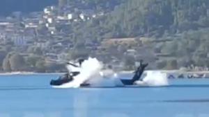 Apache Crashes In Sea