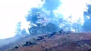 KTM Rider Falls In Mine Shaft