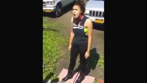 Girl Tests Electric Dog Collar