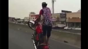 Barefeet Wheelie