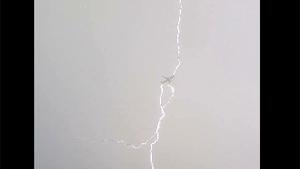 Plane Hit By Lightning