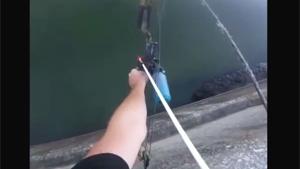 Impressive Bow Fishing Shot