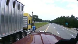 Driver Causes Nightmare For Truck Drivers