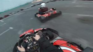 Eating Tyres In Go Karts Crash