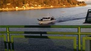 Ferry Colliding With Small Boat