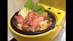 Eating From A Toilet Bowl
