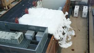 Foam Party At Power Substation