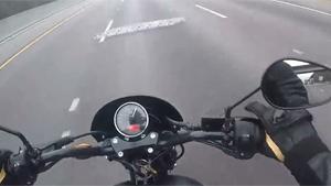 Scary Moment For Motorcyclist