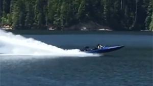 Jet Boat Makes A Run For It