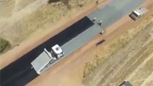 Building A Road In Australia