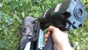 Testing Safety Workshoes With Nailgun