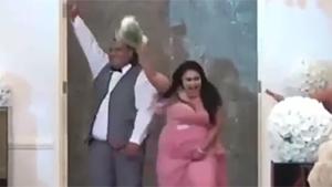 Bridesmaid Steals Attention