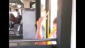 Crazy Dude Breaks Into Bus
