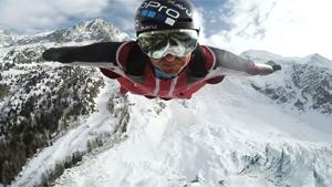 Cool Wingsuit Flight