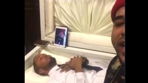 Bitch Slap For Dead Guy At Funeral
