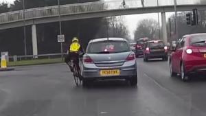 Cyclist Knocked Down